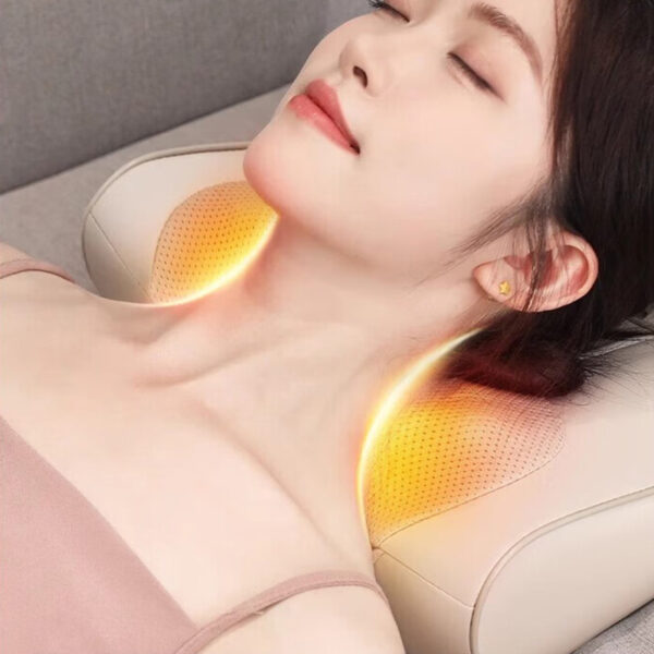 massage pillow massage the cervical spine, lumbar spine, back, and calves