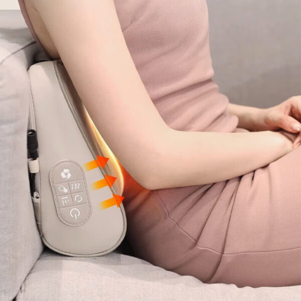 massage pillow massage the cervical spine, lumbar spine, back, and calves