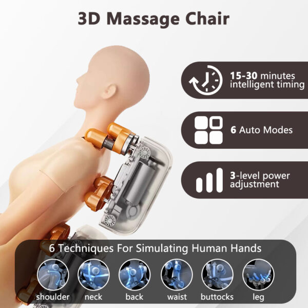 Home luxury full body automatic massage chair, space cabin, small massage sofa for middle-aged and elderly people, multifunctional massager