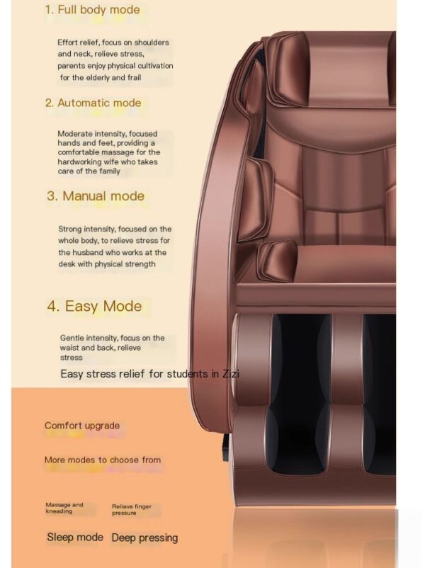 Massager 8D Whole Body Massage Smart Shiatsu Vibrating Zero Gravity Recliner Chair Massage(Q30a)