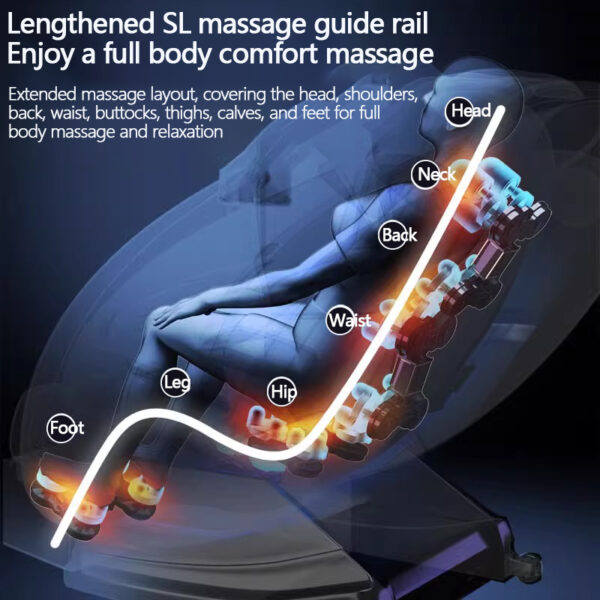 Full body massage 4D zero gravity foot therapy artificial intelligence massage chair（Q9）