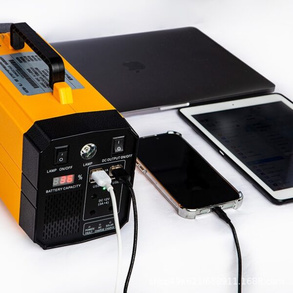 Outdoor power supply for solar cells