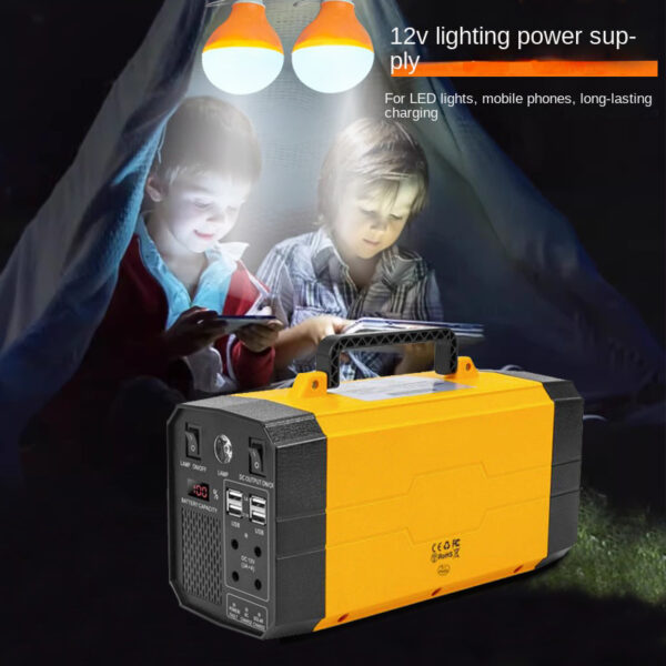 Outdoor power supply for solar cells